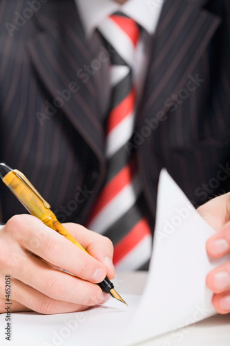 Signing a document