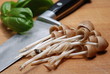 Photo: mushrooms and garnish of basil mushrooms and garnish of basil
