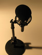 A recording studio microphone 