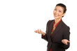 Successful Asian-American Businesswoman in Dark Suit 