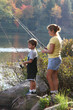Foto: Mother and Son fishing Mother and Son fishing