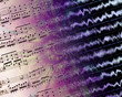 Printed music and waveforms