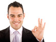 business man - okay sign