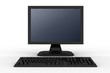 monitor with black keyboard monitor with black keyboard