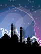 mosques against dark