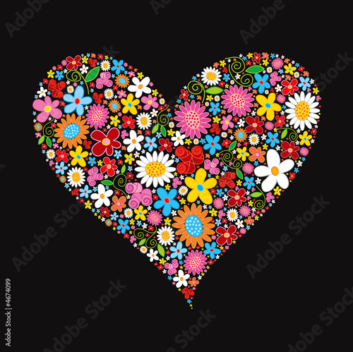 Illustration: spring flower valentine spring flower valentine