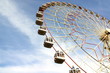 The big wheel, attractions, the sky, clouds