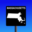 Massachusetts highway sign Massachusetts highway sign