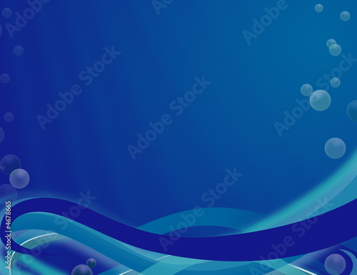 Illustration: Blue Ocean Background Blue Ocean Background