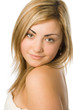  portrait beautiful woman in towel for spa treatment