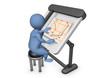 enginner architect on drawing table enginner architect on drawing table