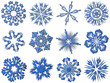 Set of snowflakes Set of snowflakes