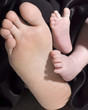 Feet, big and small