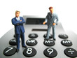 businessman calculating