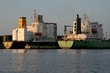 cargo tankers in dock