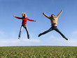 Happy jumpers