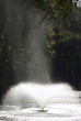 fountain with water mist