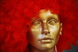 maniquí dorado