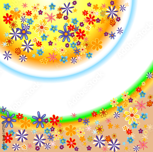 Illustration: Floral background Floral background