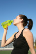 Woman Athlete Drinking