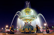 Paris. Place de la Concorde: Fountain at night Paris. Place de la Concorde: Fountain at night