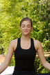Young women doing Yoga exercise
