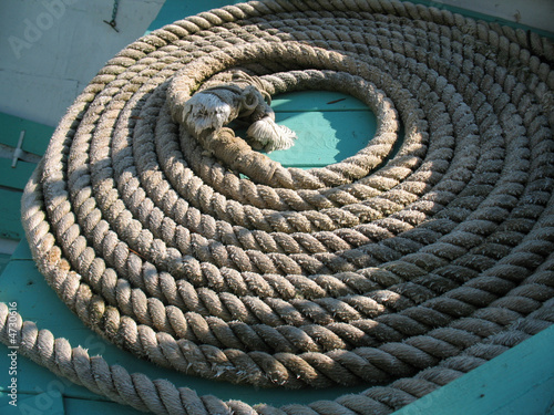 Photo: coiled rope coiled rope