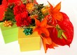 Birthday celebration - bouquet and present