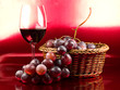 Vino y uvas tintas - red wine and grape Vino y uvas tintas - red wine and grape