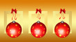 weihnachtskarte in gold