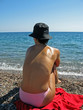 on the rhodes beach