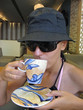 girl drinking coffee girl drinking coffee