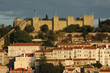 Castelo de Sao Jorge at dusk, Lisbon Castelo de Sao Jorge at dusk, Lisbon