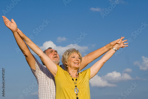 happiness,faith and joy, senior couple