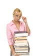 Woman with books