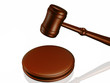 Wooden gavel from the court Wooden gavel from the court