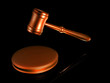 Wooden gavel from the court Wooden gavel from the court