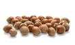 Hazelnuts, isolated on white background