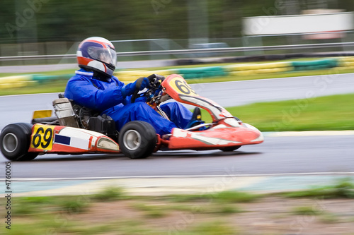 Photo: Go-Kart on a race Go-Kart on a race