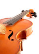 Violin isolated on white