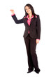business woman displaying your product