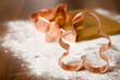 Baking christmas cookies