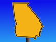 warning Georgia sign warning Georgia sign