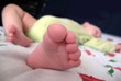 foot of sleeping baby
