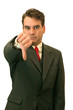 Businessman gesturing