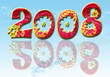 2008 avec des fleurs