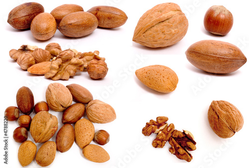 Photo: composite of nuts composite of nuts