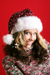 beautiful woman at christmas