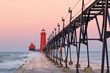 Grand Haven Lighthouse at Dawn