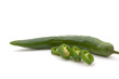 sliced green pepper